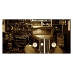 Tablou masina vintage clasica alb negru 1753 - Material produs:: Poster pe hartie FARA RAMA, Dimensiunea:: 60x120 cm, 