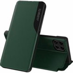 Husa View Case, Hurtel, Piele ecologica/TPU, Compatibil cu Samsung Galaxy A22 5G, Verde