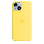 Husa de protectie Apple Silicone Case with MagSafe pentru iPhone 14, Canary Yellow