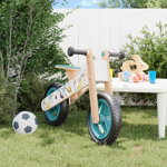 vidaXL Bicicletă de echilibru pentru copii, imprimeu și albastru, vidaXL