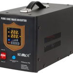 UPS cu Sinus Pur de 700W, pentru centrale termice, Kemot ProSinus, pentru baterii de 12V, incarcare 10A, URZ3406B, Kemot