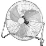 Ventilator de birou 79W, 3 trepte viteza, picioare anti-alunecare, argintiu, Globo