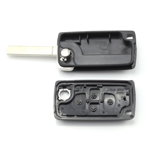 Citroen / Peugeot - Carcasa tip cheie briceag cu 4 butoane, fara suport baterie, lama tip HU83-SH4, 