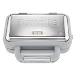 Aparat de facut gofre Breville VST072X-01, 850 W, 2 felii, Indicator LED, Alb/Inox