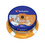 DVD-R printabil Verbatim 16x 4.7 GB 25 bucati/cake, Verbatim