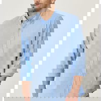 AC&Co, Camasa slim fit de bumbac, Galben pal, M