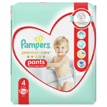 Scutece-chilotel Pampers Premium Care Pants Carry Pack Marimea 4, 9-15 kg, 22 buc, Pampers