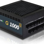 Zasilacz Evolveo EVOLVEO G1000 PCIe 5.0, zdroj 1000W, ATX 3.0, 80+ GOLD, 90% účinnost, aPFC, 140mm ventilátor, retail, Evolveo