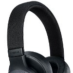 Casti Audio Over the Ear JBL E65BTNC, Wireless, Bluetooth, Noise cancelling, Autonomie 30 ore, Negru