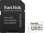 Card memorie SANDISK HIGH ENDURANCE (recorders and monitoring)microSDHC 128GBV30 with adapter