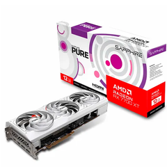 Placa video Sapphire Radeon RX 7700 XT Pure, 12GB GDDR6, 192 bit