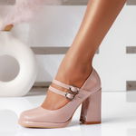 Pantofi Dama cu Toc Eden Roz #16293, OneFashionRoom-ESI