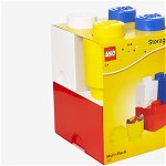 Cutie depozitare LEGO 2x2 cu sertar, gri inchis