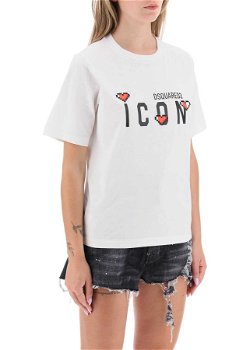 DSQUARED2 'Icon Game Lover' T-Shirt WHITE, DSQUARED2