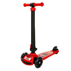 Trotineta pliabila cu 3 roti si lumini, Pilsan, Power Scooter, Rosu, Pilsan