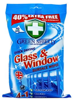 Green Shield Servetele umede 70 buc Glass&Window,