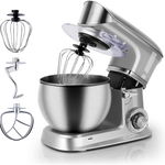 Robot de bucatarie  Royalty Line RL-PKM1900, 1900W, 6.5 Litri, Blender, Mixer Planetar,  Silver