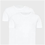 BOSS tricou din bumbac 2-pack barbati, culoarea alb, neted, 50475294, Boss