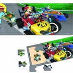 Mickey si pilotii de curse Puzzle din lemn 21 piese, Nova Line M.D.M.