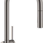 Baterie bucatarie Hansgrohe Talis M54 210 dus extractibil cu 2 tipuri de jet negru periat, Hansgrohe