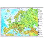 Harta fizica si a resurselor Europei 35 x 50 cm