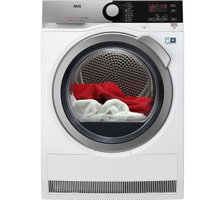 Uscator de rufe AEG T8DEE48S, Clasa A++, Capacitate 8 Kg, Pompa de caldura, Motor inverter, Alb
