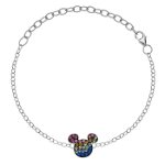 Bratara Disney Mickey Mouse - Argint 925 si Cubic Zirconia colorate, Disney