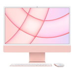 All in One PC Apple IMac 2021 (Procesor Apple M1 (12MB cache, 3.20ghz), 24inch, 4.5K, 8GB, SSD 512 GB, 8-Core GPU, Layout INT, Roz), Apple
