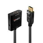 Adaptor Lindy LY-41068, DisplayPort - HDMI, Black, Lindy