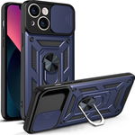 Husa Hybrid Armor Camshield iPhone 13 cu husa albastra pentru camera, ForIT