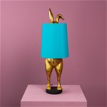 Lampă de masă, Iepuraș, Hiding Bunny, Turcoaz, 24 x 24 x 74 cm , WernerVoss