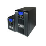 UPS cu 2 prize si stabilizator online TED A0060008, 1050 VA, 1000 W, LCD, TED