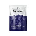 CANAGAN Senior/Sterilised , Pui, plic hrană umedă fără cereale pisici sterilizate senior, (în supă), 85g, Canagan