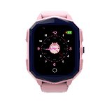 Ceas Smartwatch Pentru Copii KT20S cu Localizare GPS, Functie Telefon, Buton SOS, Pedometru, Camera, Notificari, Roz
