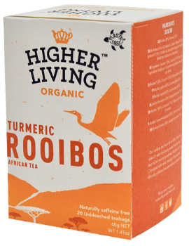 Ceai rooibos si turmeric Bio 20 plicuri Higher Living, Organicsfood