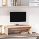 vidaXL Stand pentru monitor, 50x27x15 cm, lemn masiv de pin, vidaXL