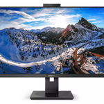 Monitor IPS Philips 326p1h/00 31.5", WQHD, Display Port, USB-C docking, Webcam, Negru