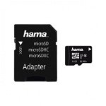 Card microSDHC Hama, capacitate 16 GB, clasa viteza 10, adaptor inclus