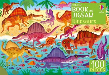 Set Puzzle si Carte - Dinosaurs Usborne Books