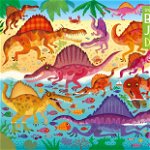 Set Puzzle si Carte - Dinosaurs Usborne Books