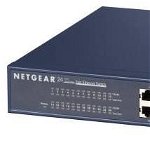 NETGEAR 24-Port Fast Ethernet 10/100 Unmanaged Switch (JFS524) - Desktop/Rackmount, and ProSAFE Lifetime Protection