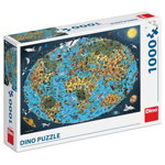 Puzzle Harta lumii pentru copii 1000 de piese