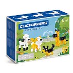 Set de construit Clicformers- Catei prietenosi, 123 piese, Clicstoys, 4-5 ani +, Clicstoys