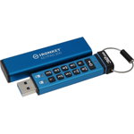 Memorie USB Kingston 32GB IronKey Keypad 200, FIPS 140-3 Lvl 3 (Pending) AES-256 Encrypted