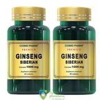 Pachet Ginseng Siberian, 1000 mg, 60 + 30 tablete, Cosmopharm