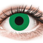 Lentile de contact colorate CRAZY LENS - Emerald Green - lentile zilnice fără dioptrie (2 lentile), Gelflex