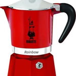 Espresor Bialetti Rainbow 4963, capacitate 300 ml, pentru 6 cesti, Rosu, Bialetti