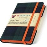 Waverley (L): Black Watch Tartan Cloth Large Notebook