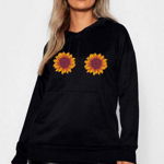 Hanorac dama negru - Sunflower, THEICONIC