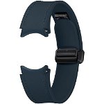 Curea smartwatch D-Buckle Hybrid Eco-Leather Band pentru Galaxy Watch6, Normal (M/L), Indigo\, Samsung